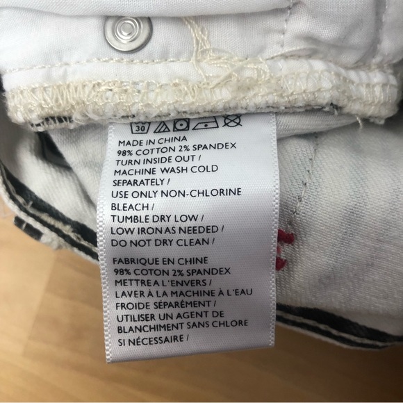 BDG Sz 28 High-Waist Kick Flare Cropped Striped Jeans - Picture 9 of 11